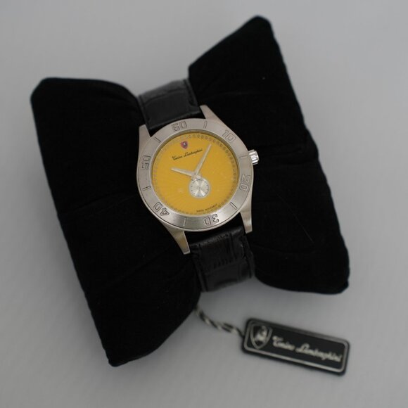 Lamborghini EN Models EN045L.103 Yellow Dial New With Box - Retails $1,000+ - Picture 6 of 7